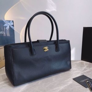 Replica Designer Chanel Women Simple Solid Color Large-Capacity Tote Bag