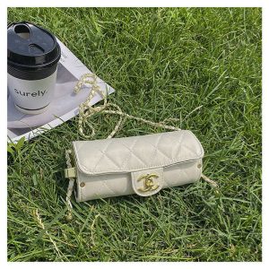 Replica Designer Chanel Women Solid Color Cylinder Chain Bag