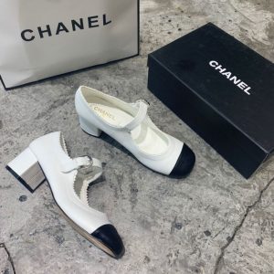 Replica Designer Chanel Women Thick Heel Flat Shoes