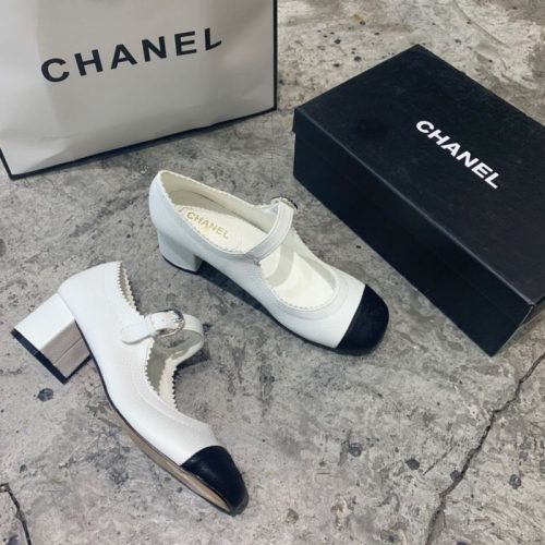 Replica Designer Chanel Women Thick Heel Flat Shoes