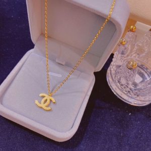 Replica Designer Chanel Women Titanium Steel Color Chain Necklace