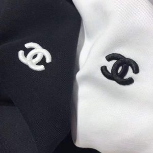 Replica Designer Chanel Women'S Fashion Embroidered Short Sleeve T-Shirt