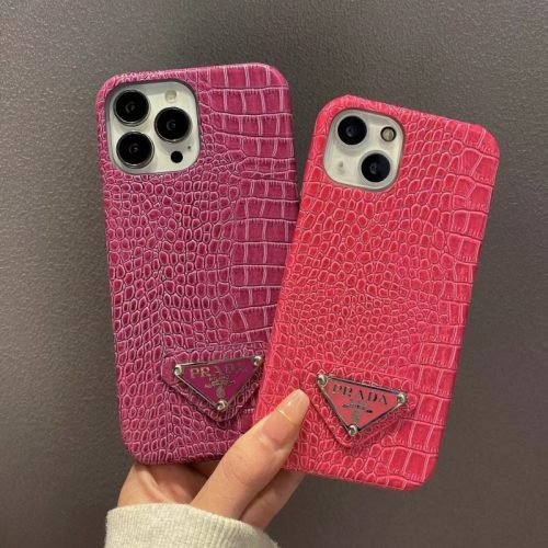 Replica Designer Crocodile Pattern Leather Prada Apple 12 Mobile Phone 11Promax13P Protective Cover Case