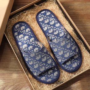 Replica Designer Dior Casual Alphabet Print Platform Slippers