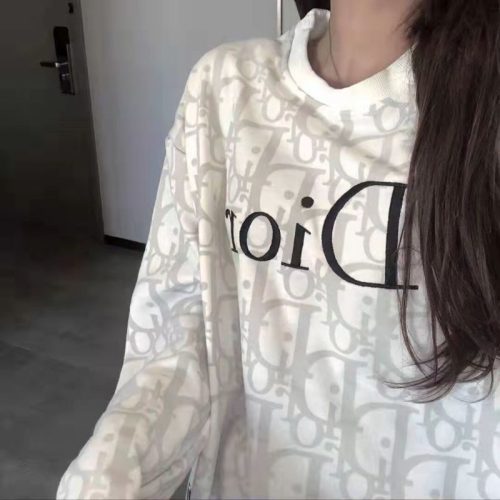Replica Designer Dior Casual Letter Print Sweatshirt