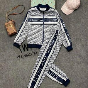 Replica Designer Dior Casual Long-Sleeved Jacket + Trousers Two-Piece Set