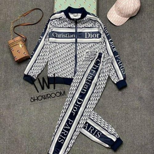 Replica Designer Dior Casual Long-Sleeved Jacket + Trousers Two-Piece Set