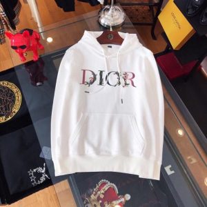 Replica Designer Dior Casual Multicolor Letters Loose Hoodie
