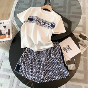 Replica Designer Dior Casual Short Sleeve T-shirt And Shorts Set
