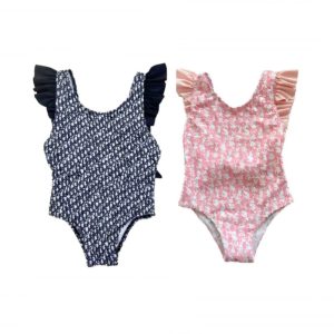 Replica Designer Dior Children Monogram Print Swimsuit