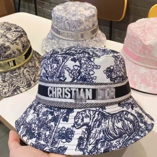 Replica Designer Dior Classic Monogram Canvas Bucket Hat