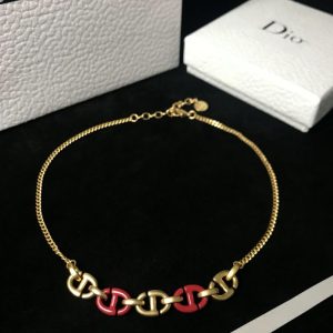 Replica Designer Dior Fashion Contrast Alphabet Necklace