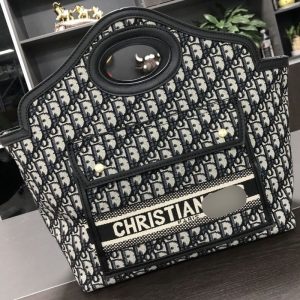 Replica Designer Dior Fashion Embroidered Open Large Capacity Tote Bag