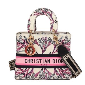 Replica Designer Dior Fashion Graffiti Print Diana Bag