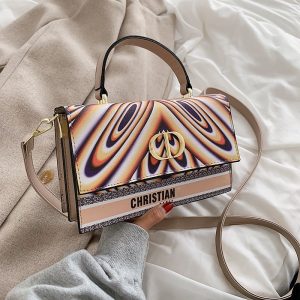 Replica Designer Dior Fashion Graffiti Print Shoulder Bag