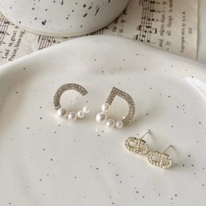 Replica Designer Dior Fashion Imitation Pearl Stud Earrings