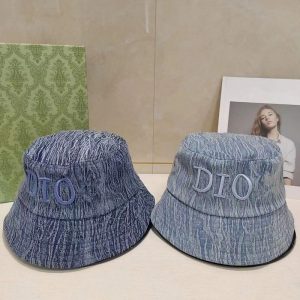Replica Designer Dior Fashion Letter Embroidered Bucket Hat