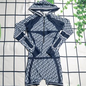 Replica Designer Dior Fashion Letter Print Top+ Pants Yoga Two-Piece Set