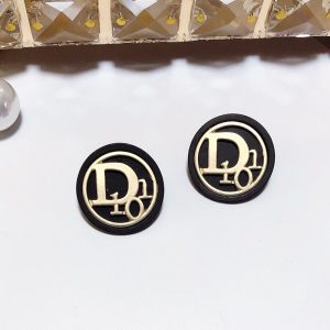 Replica Designer Dior Fashion Letter Round Stud Earrings