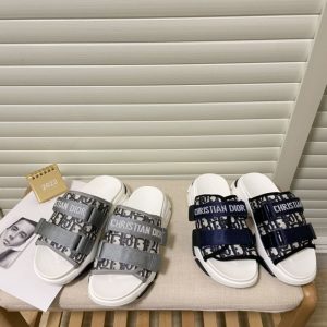 Replica Designer Dior Fashion Platform Velcro Slippers