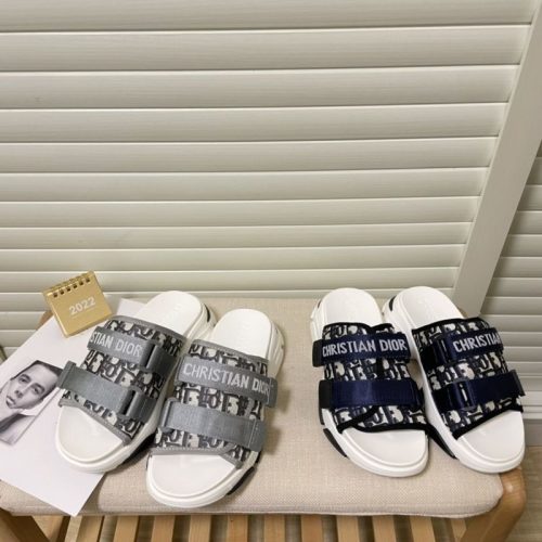 Replica Designer Dior Fashion Platform Velcro Slippers