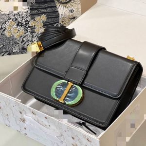Replica Designer Dior Fashion Solid Color Metal Buckle Shoulder Bag