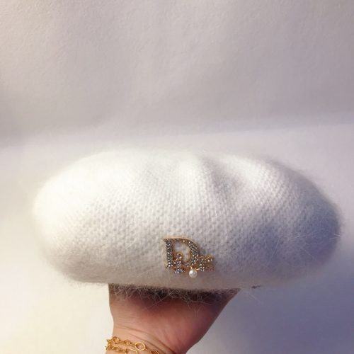 Replica Designer Dior Fashion Solid Color Plush Knitted Hat