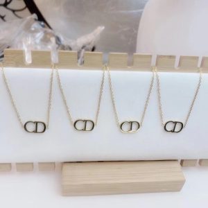 Replica Designer Dior Fashion Titanium Steel Letter Necklace