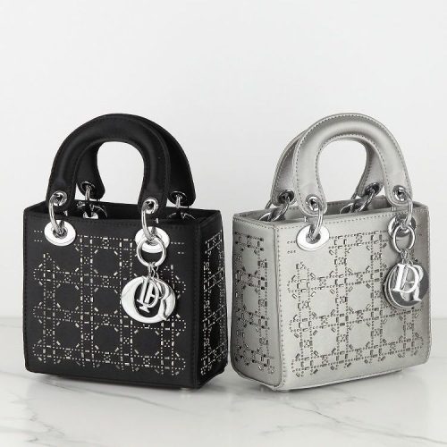 Replica Designer Dior Fashionable Rhinestone Decorated Princess Diana Bag
