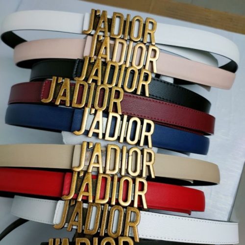 Replica Designer Dior Leather Fashion Slim Belt