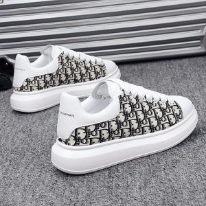 Replica Designer Dior Men Casual Alphabet Print Platform Shoes