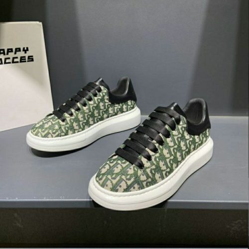 Replica Designer Dior Men Casual Letter Print Round Toe Platform Shoes