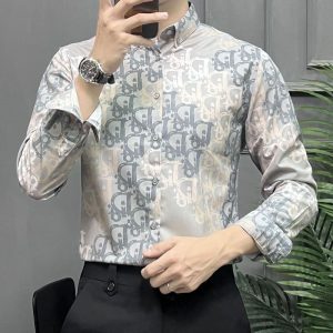 Replica Designer Dior Men'S Fashion Long Sleeve Shirt