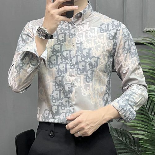 Replica Designer Dior Men'S Fashion Long Sleeve Shirt