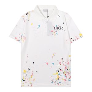 Replica Designer Dior Men'S Short Sleeve Polo Shirt