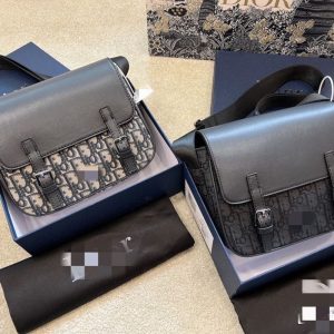 Replica Designer Dior Simple Flap Letter Print Shoulder Bag