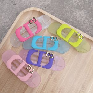 Replica Designer Dior Simple Letter Transparent Duckbill Clip