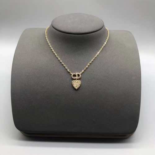 Replica Designer Dior Simple Metal Heart Necklace