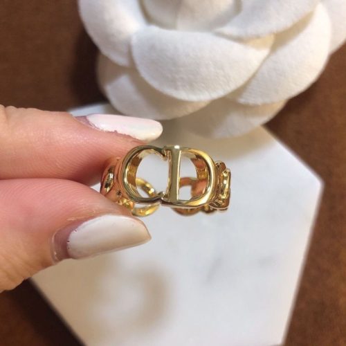 Replica Designer Dior Simple Metal Letter Open Ring