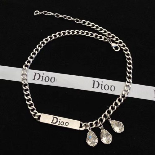 Replica Designer Dior Simple Metal Thick Chain Necklace