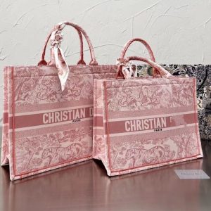 Replica Designer Dior Stylish Multicolor Embroidered Large Capacity Tote Bag