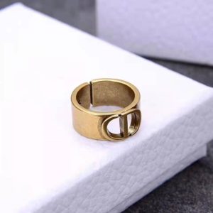 Replica Designer Dior Vintage Hollow Advanced Design Ring