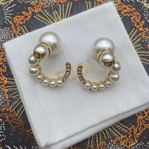 Replica Designer Dior Vintage Imitation Pearl Stud Earrings