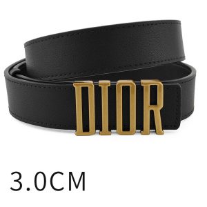 Replica Designer Dior Women Fashion Letter Metal Buckle Belt