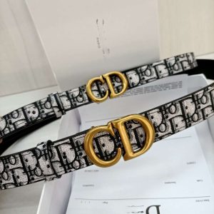 Replica Designer Dior Women Fashion Letter Print Belt