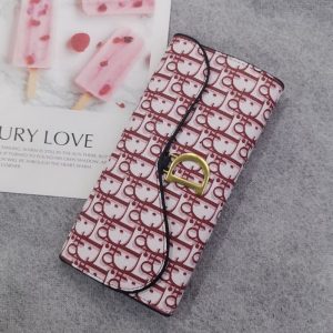 Replica Designer Dior Women Fashion Tri-Fold Wallet