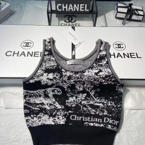 Replica Designer Dior Women'S Jacquard Knit Tank Top
