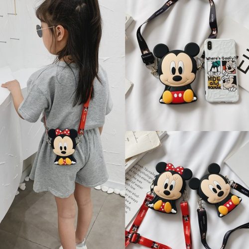 Replica Designer Disney Children Cute Cartoon Mickey And Minnie Silicone Bag