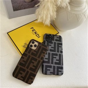 Replica Designer FENDI Fabric Canvas For Apple Mobile Phone Case