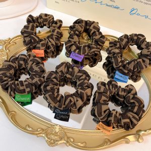 Replica Designer FENDI Women F Letter Fashion Hair Ring Rope Rubber Band